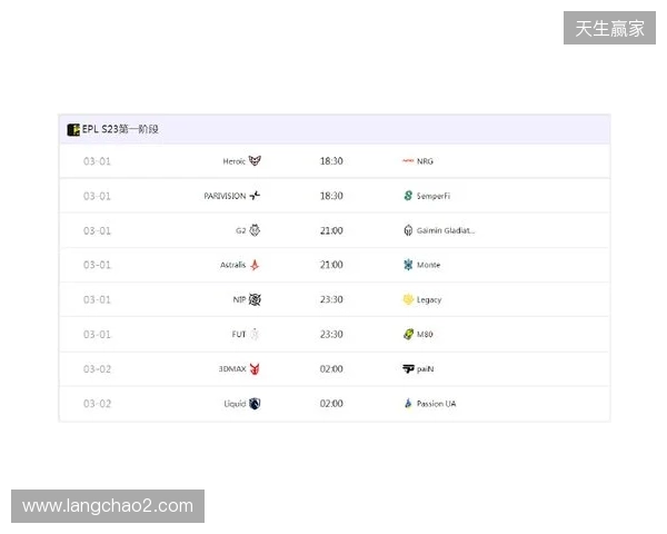 EPL S23揭幕战:Senzu首秀对阵Liquid,3DMAX迎战paiN